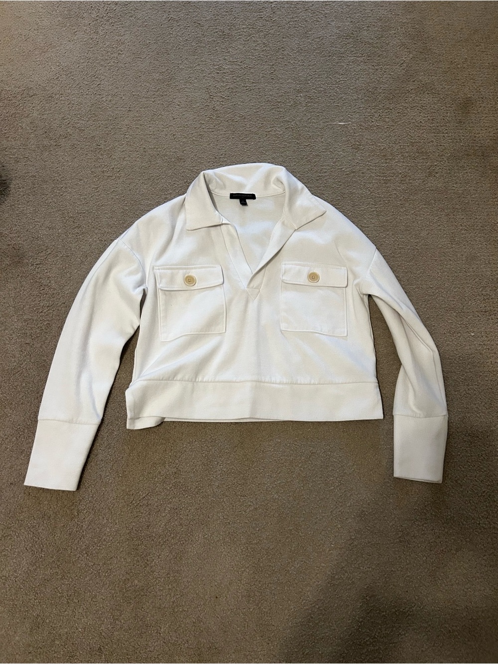 White Banana Republic Pullover Sweatshirt